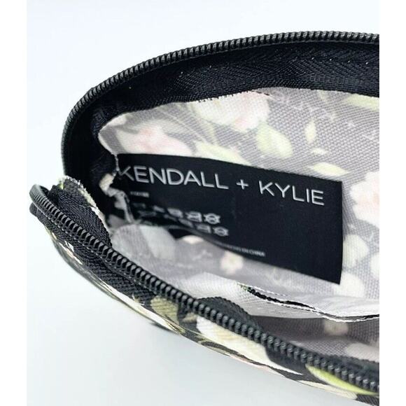 Kendall + Kylie Makeup Pouch Cosmetic Bag Multi Purpose Pouch Case Floral Design - Picture 5 of 6